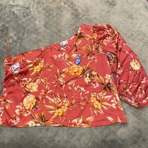 Express off the shoulder long sleeve top